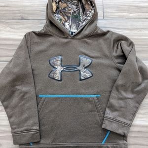 Under Armour Sweatshirt Size YM Brown/Camo